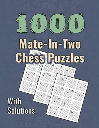 1000 Mate In Two, Chess Puzzles Cover