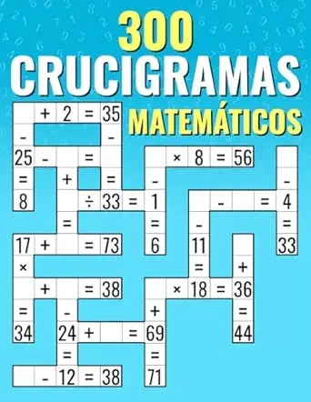 300 Crucigramas Matemáticos Cover