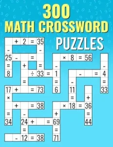 300 Math CrossWord Puzzles Cover