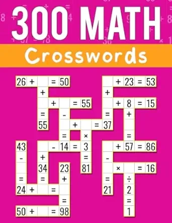 300 Math CrossWords Cover