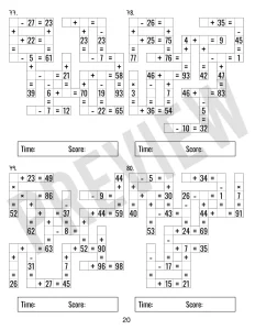 300 Math CrossWord Puzzles
