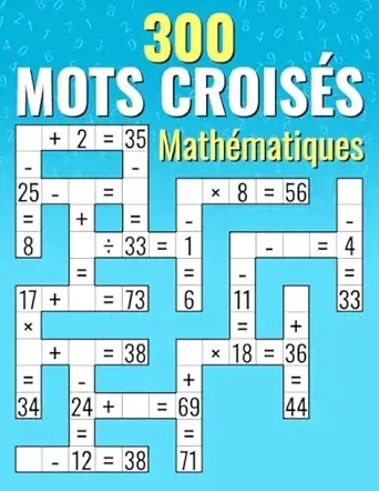 300 Mots Croisés Mathématiques Cover
