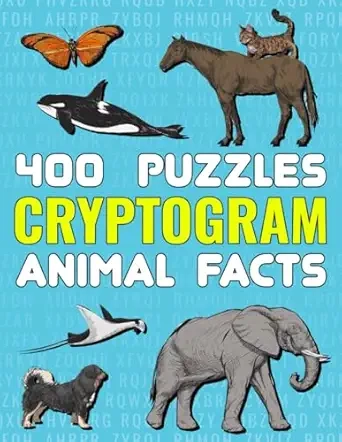 400 Cryptogram Puzzles, Animal Facts Cover