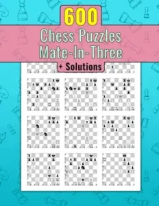 600 Chess Puzzles, Mate In Three Cover