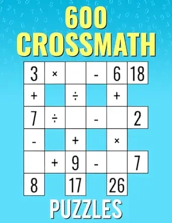 600 CrossMath Puzzles Cover