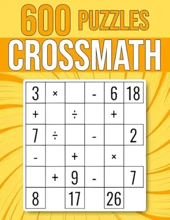 600 CrossMath Puzzles Cover