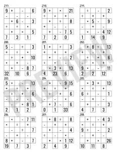 600 CrossMath Puzzles Preview