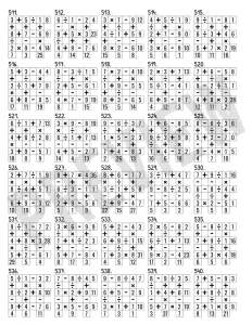 600 CrossMath Puzzles Preview