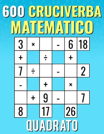 600 Cruciverba Matematico Quadrato Cover