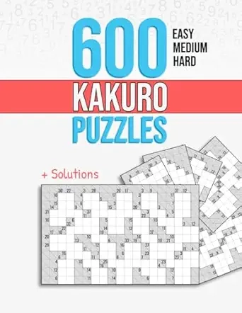 600 Kakuro Puzzles Cover