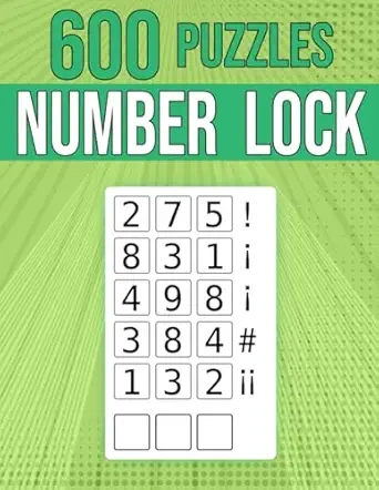 600 Number Lock Puzzles Cover