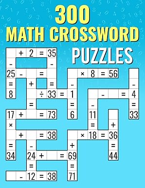 300 Math CrossWord Puzzles book cover