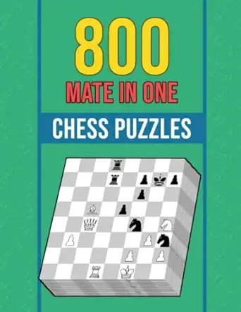 800 Mate In One, Chess Puzzles Cover