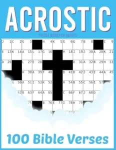 Bible Acrostic Puzzle Book For Adults