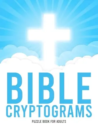Bible Cryptograms Puzzle Book for Adults Cover