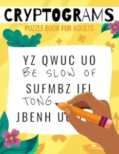 Cryptograms Puzzle Book for Adults