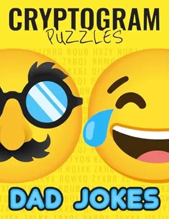 Dad Jokes, Cryptogram Puzzles Cover