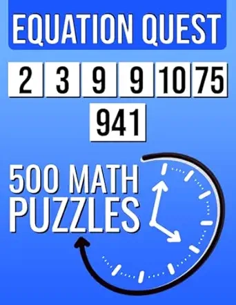 Equation Quest, 500 Math Puzzles Cover