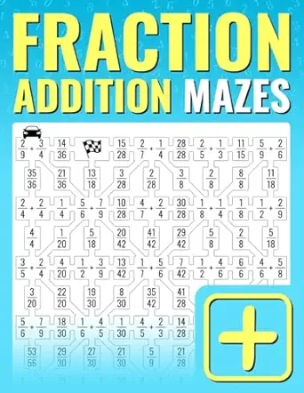Fraction Addition Mazes Cover