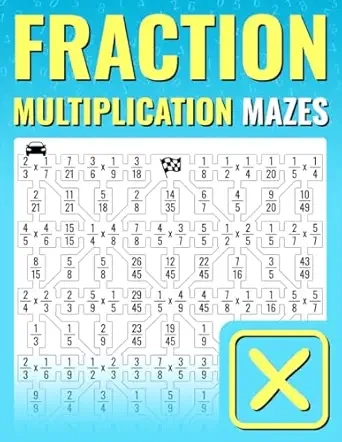 Fraction Multiplication Mazes Cover