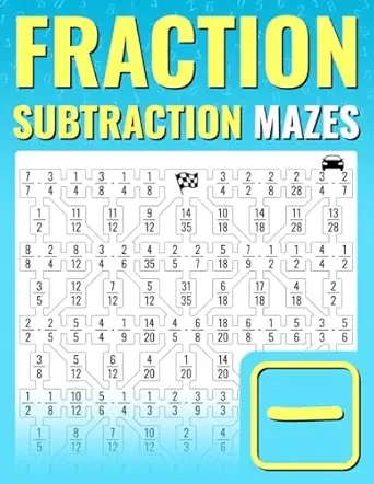 Fraction Subtraction Mazes Cover