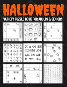 Halloween Variety Puzzle Book For Adults & Seniors