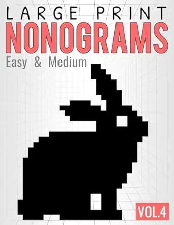 Large Print Nonograms, Vol.4 Cover