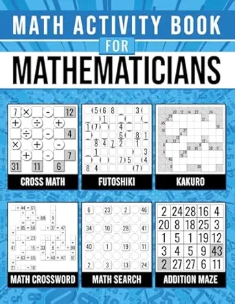 Math Activity Book For Mathematicians Cover