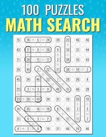 Math Search, 100 Puzzles Cover