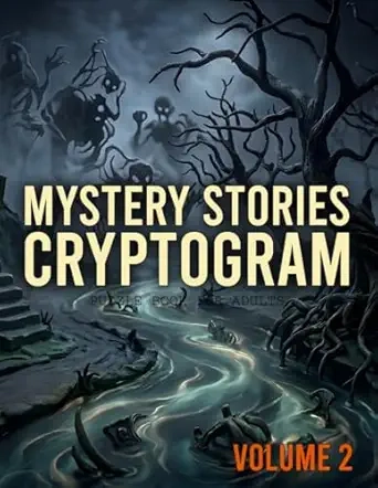 Mystery Stories Cryptogram Puzzle Book for Adults, Volume 2 Cover