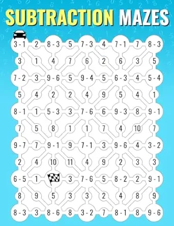 Subtraction Mazes Cover